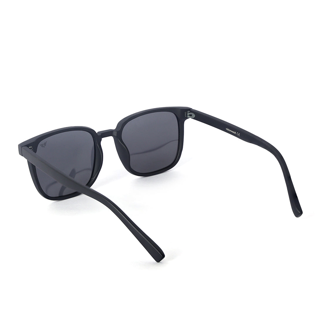 Orbit Matte Black Square Sunglasses | UV400 | Men & Women
