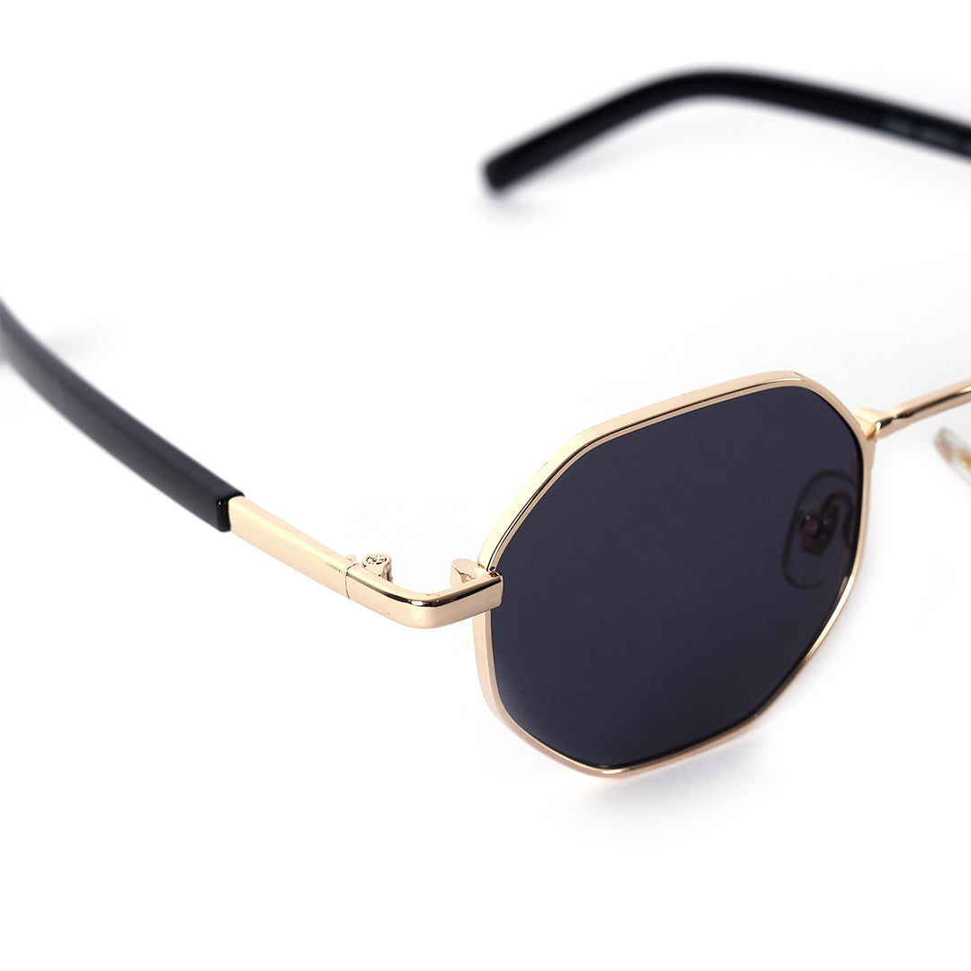 Cosmos Gold Geometric Octagon Sunglasses | UV400 | Men & Women