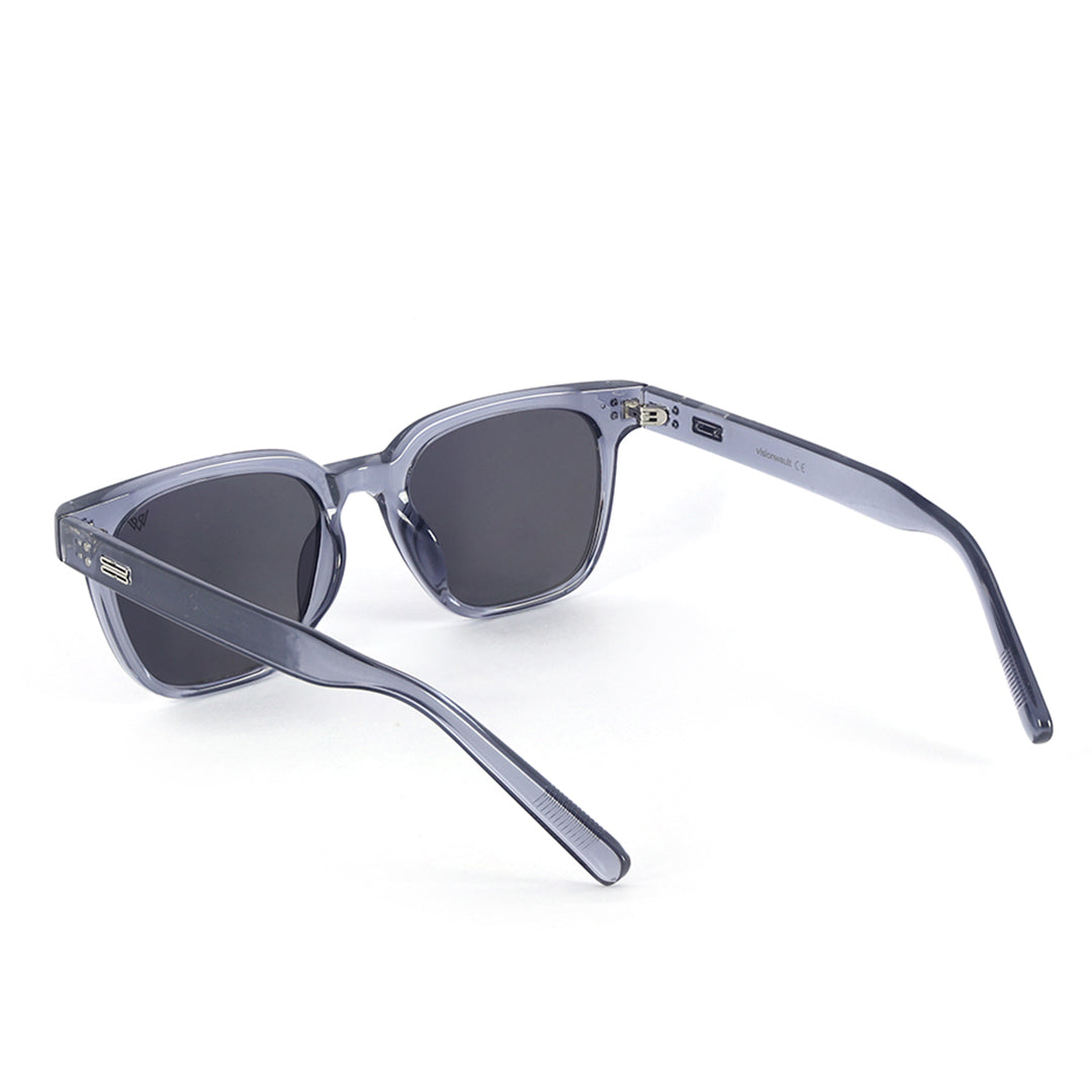 Galaxy Wayfarer Style Crystal Grey Square Sunglasses | UV400 | Men & Women