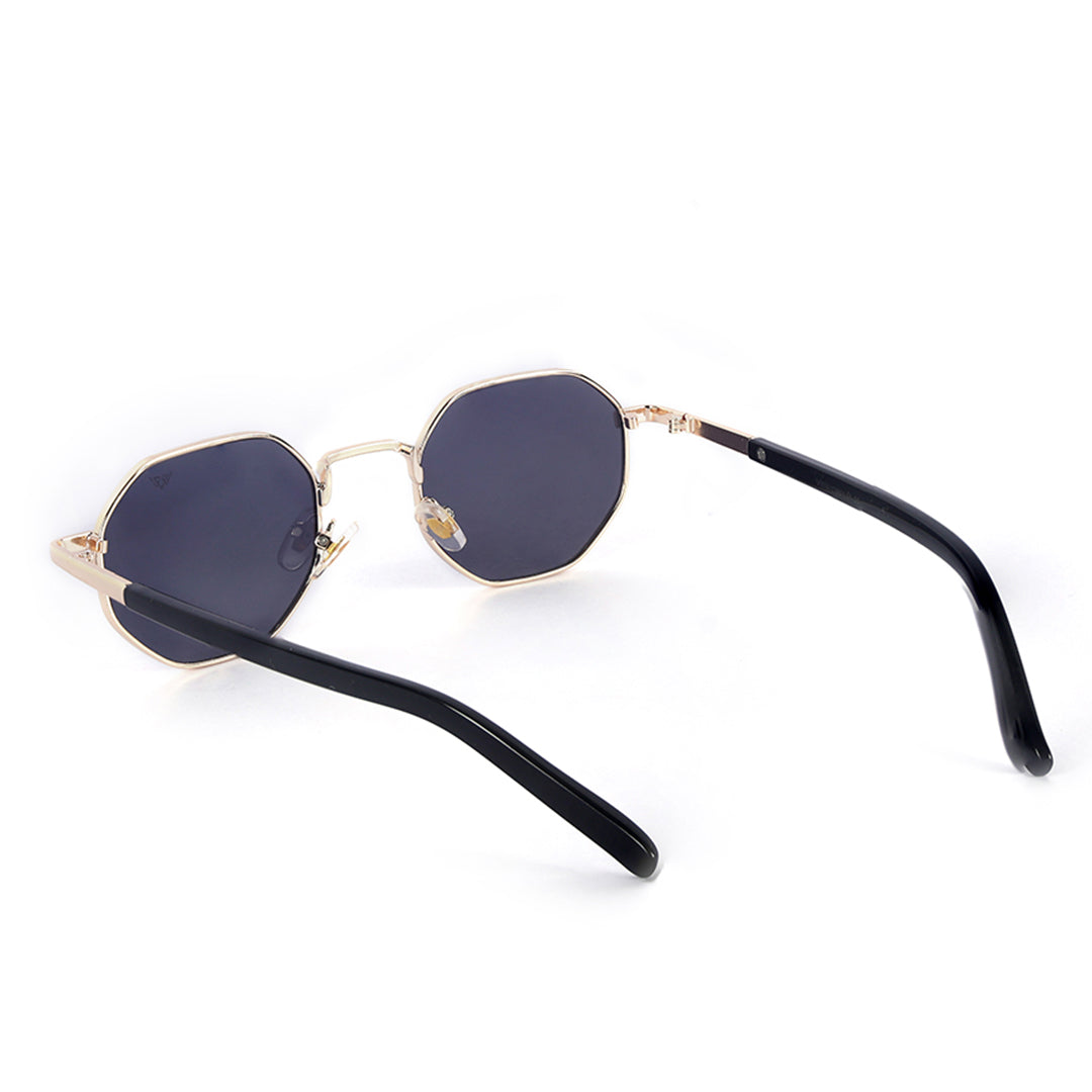 Cosmos Gold Geometric Octagon Sunglasses | UV400 | Men & Women