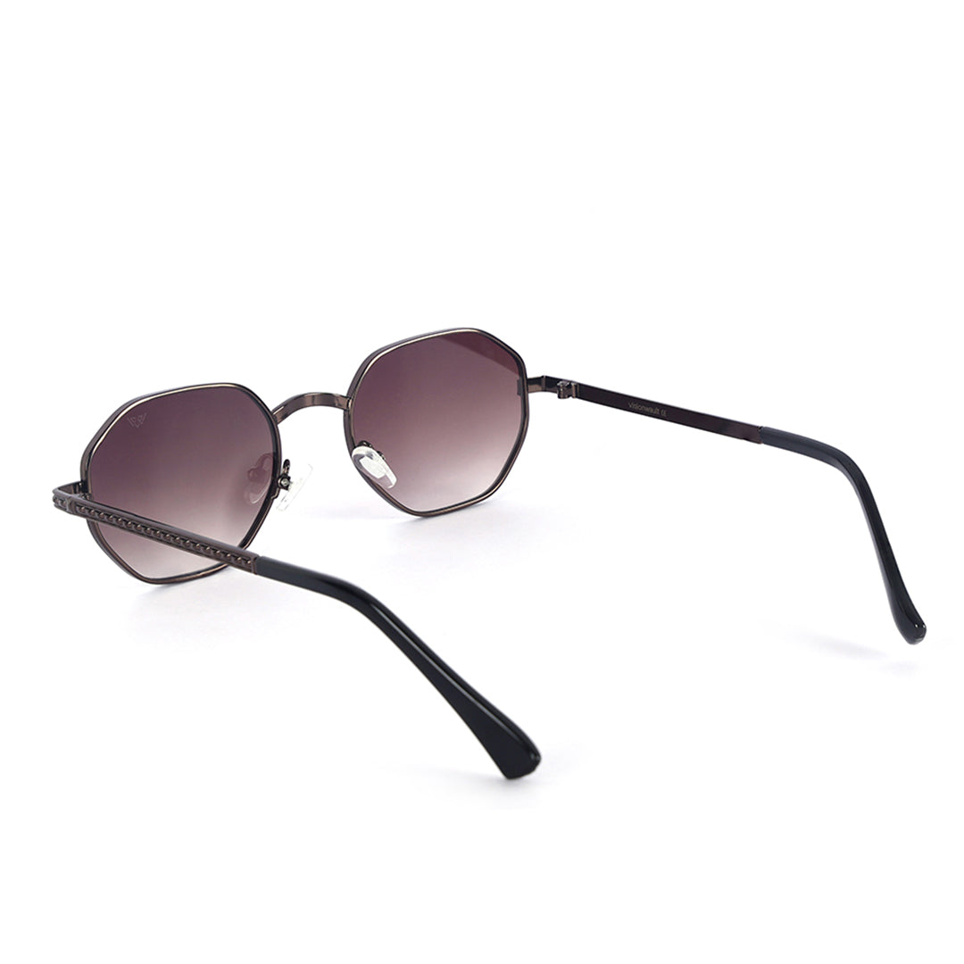 Striker Brown Gradient Octagon Sunglasses | UV400 | Men & Women