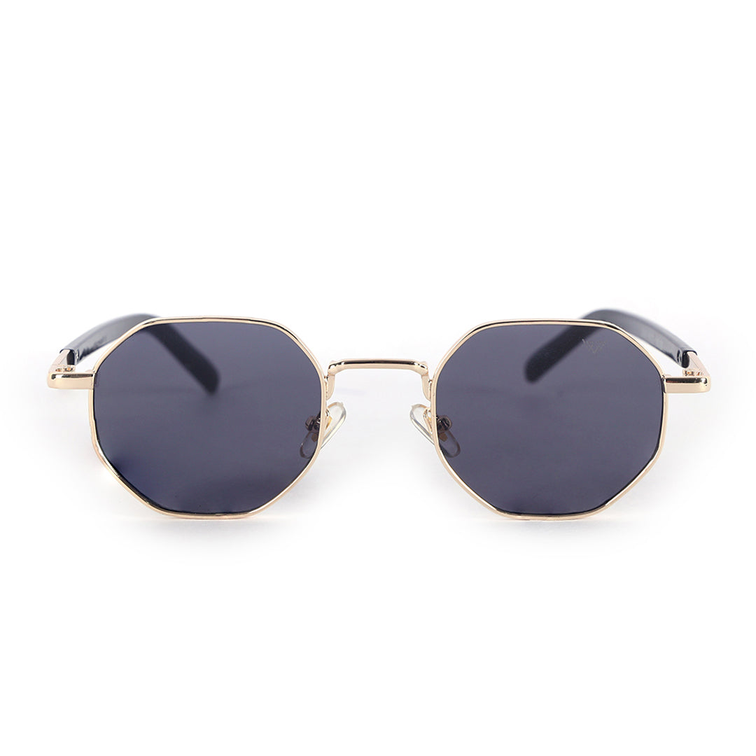 Cosmos Gold Geometric Octagon Sunglasses | UV400 | Men & Women