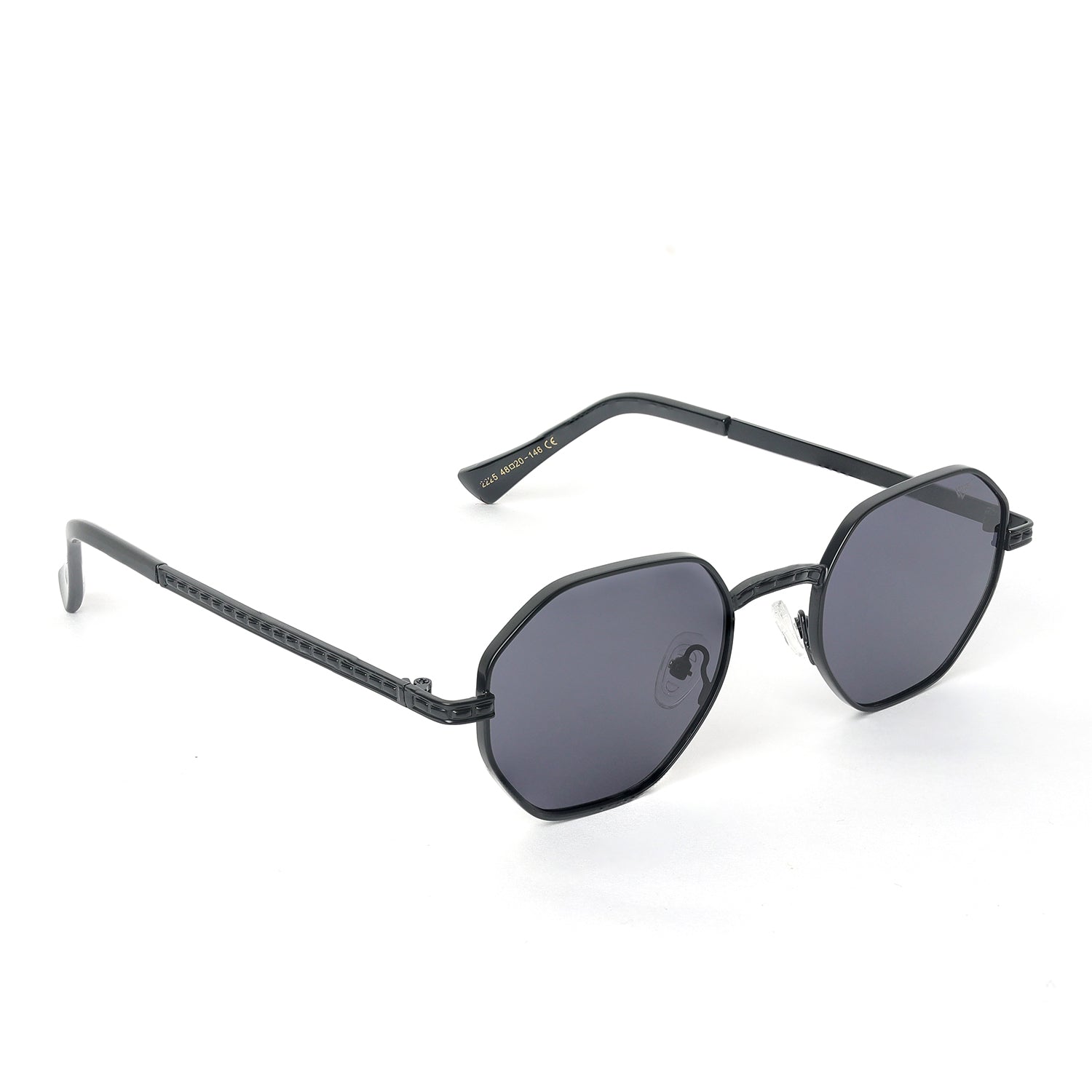Striker Black Gradient Octagon Sunglasses | UV400 | Men & Women