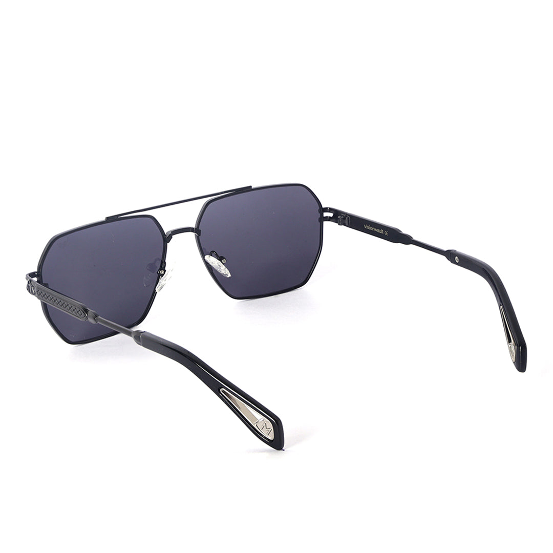 Magnum Matte Black Modern Squared Sunglasses | UV400 | Men & Women