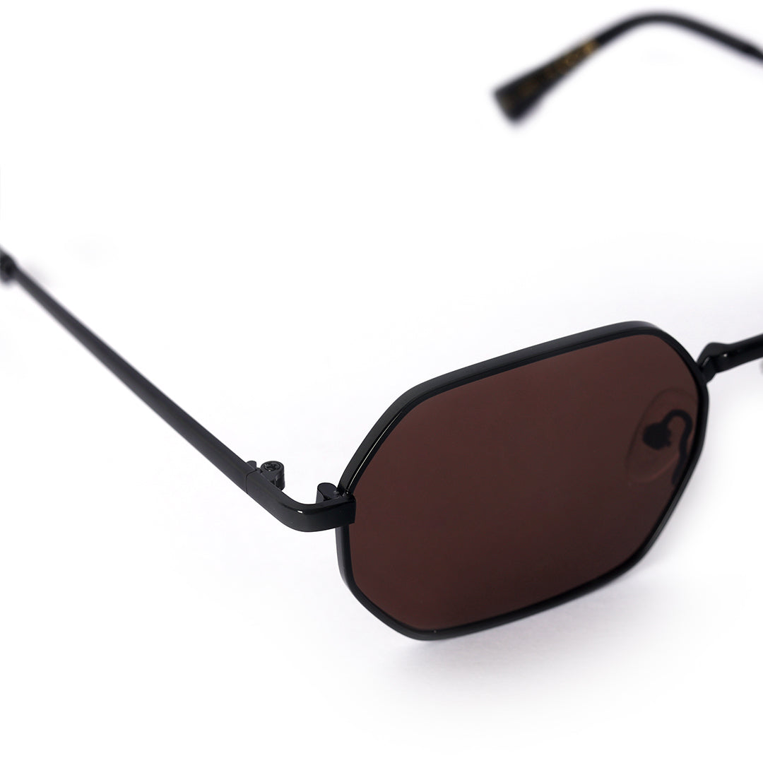 Spectrum Geometric Brown Sunglasses | UV400 | Men & Women