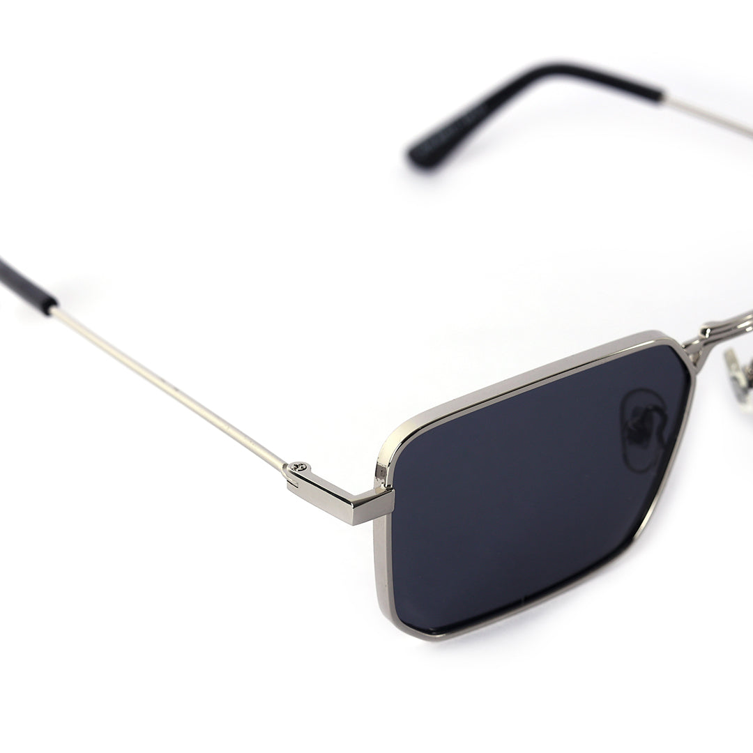 Dominator Classic Silver Geometric Sunglasses | UV400 | Men & Women
