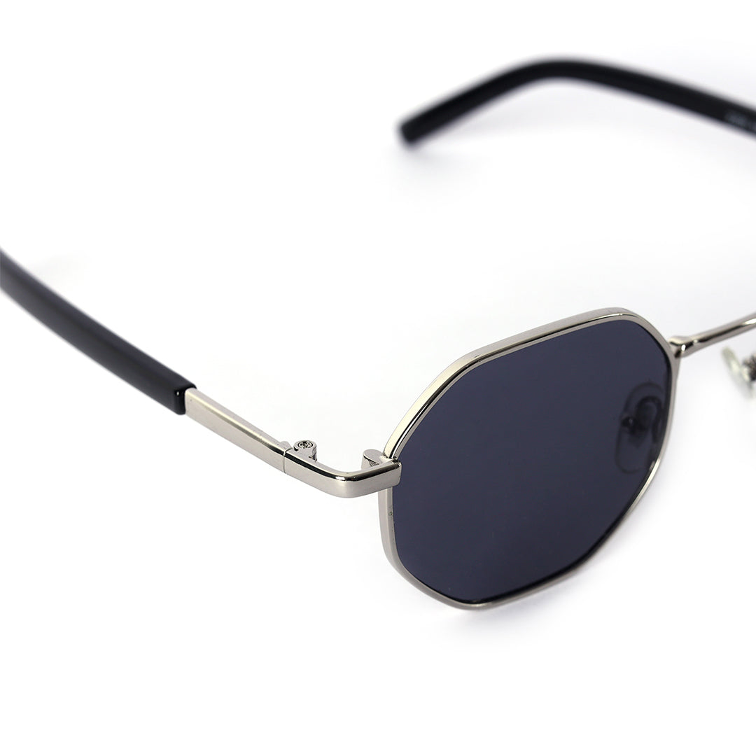 Cosmos Silver Geometric Octagon Sunglasses | UV400 | Men & Women