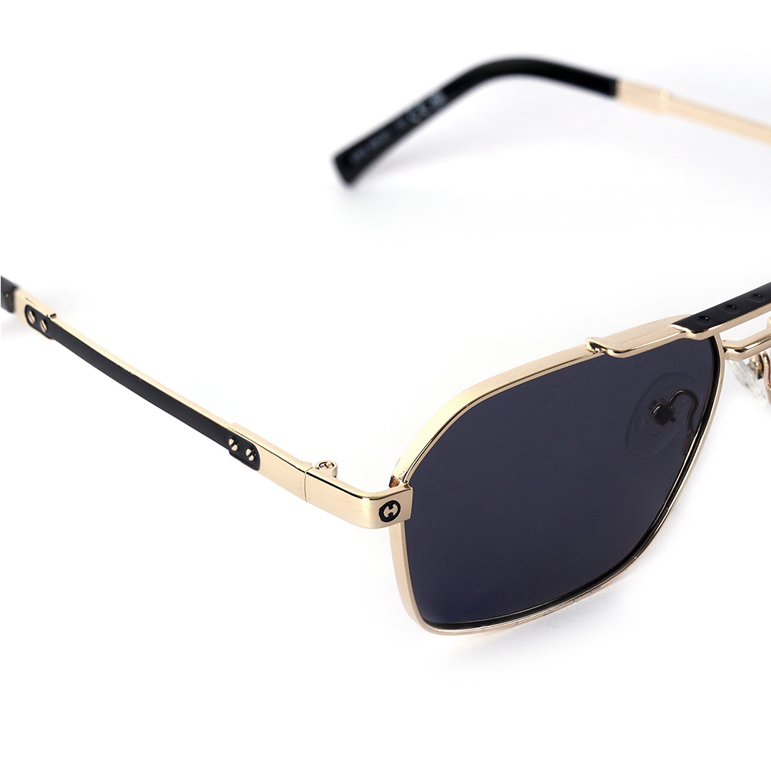 Venam Modern Squared Variant Gold Sunglasses | UV400 | Men & Women