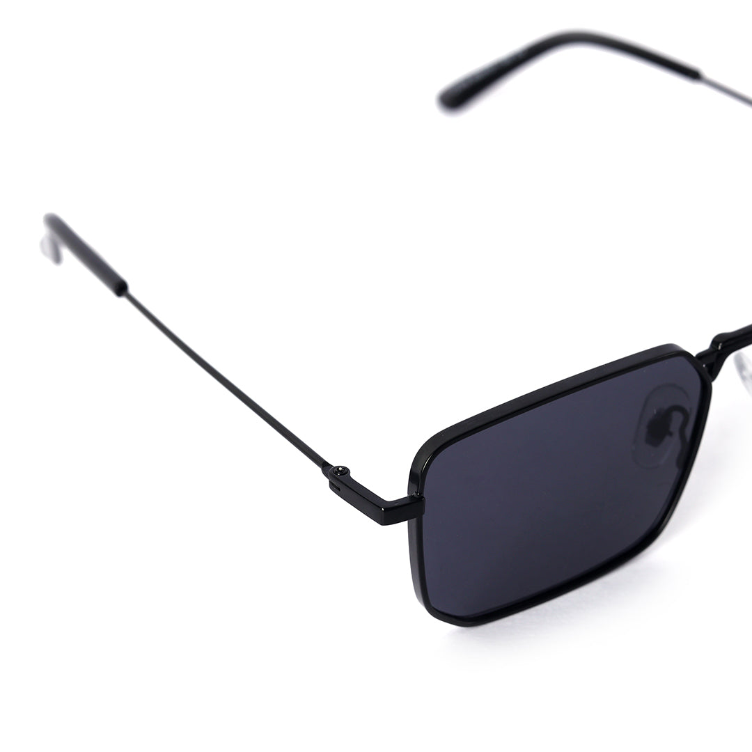 Dominator Classic Black Geometric Sunglasses | UV400 | Men & Women