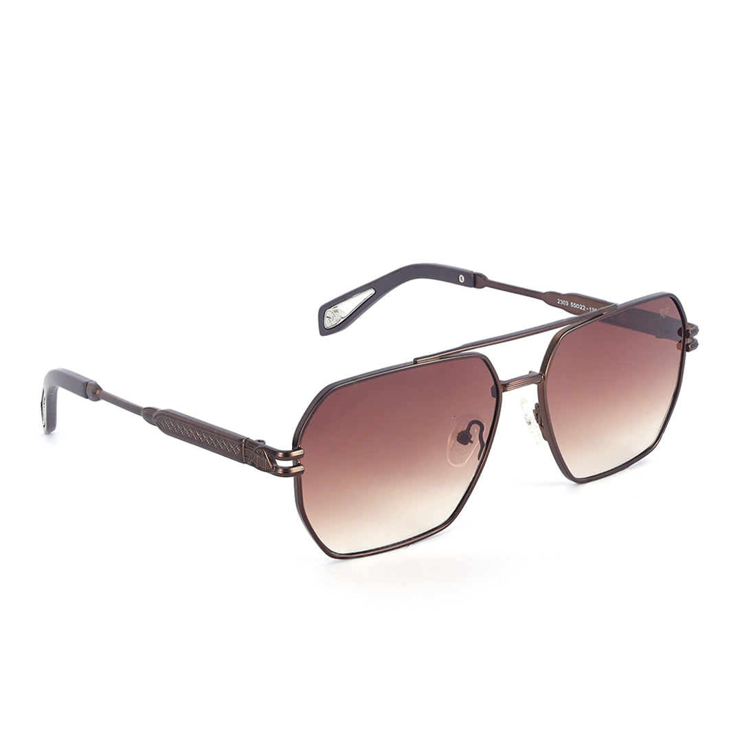 Magnum Matte Brown Modern Squared Sunglasses  | UV400 | Men & Women