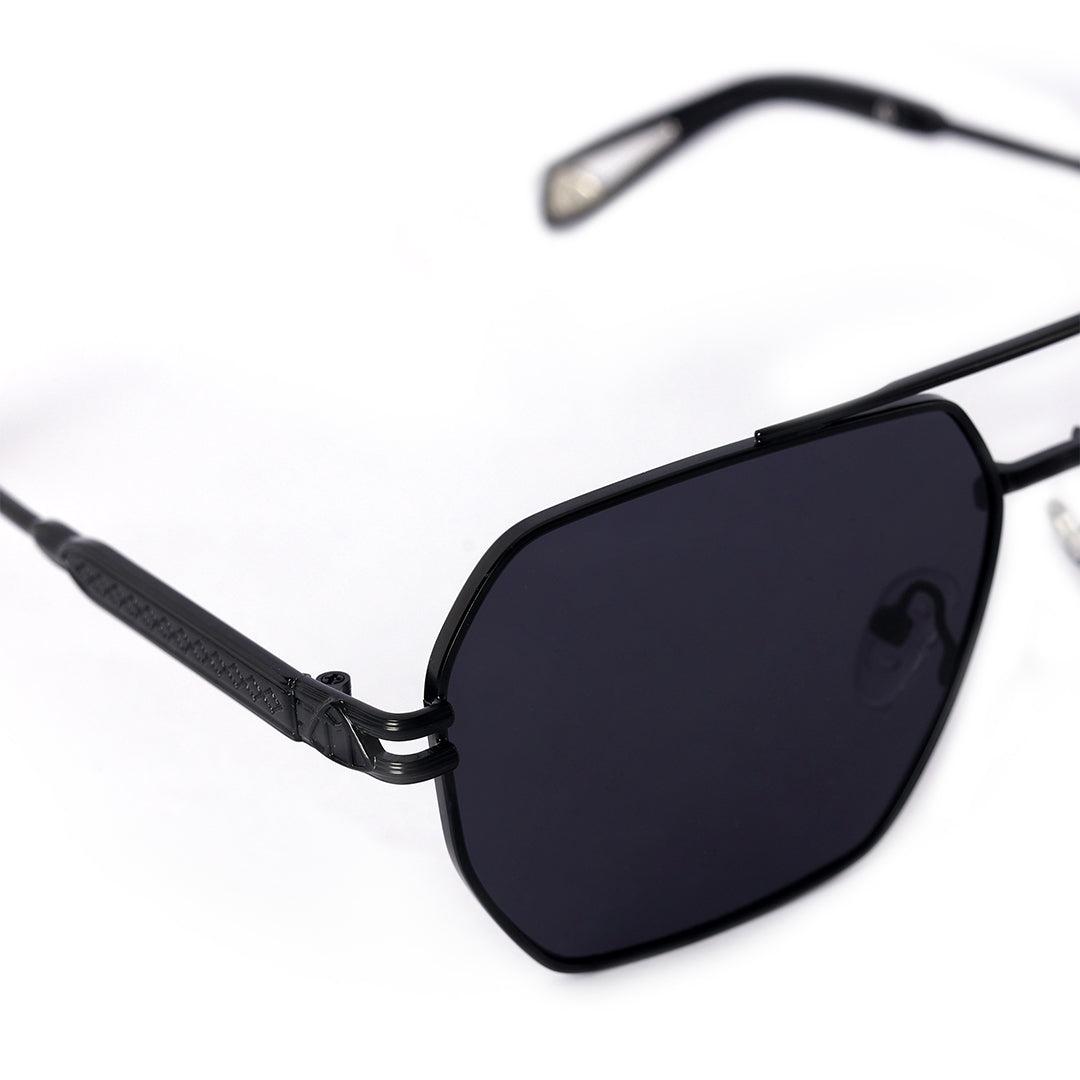Magnum Matte Black Modern Squared Sunglasses  | UV400 | Men & Women
