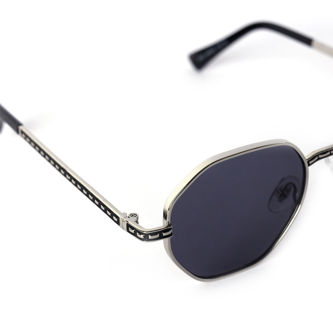 Striker Silver Gradient Octagon Sunglasses | UV400 | Men & Women