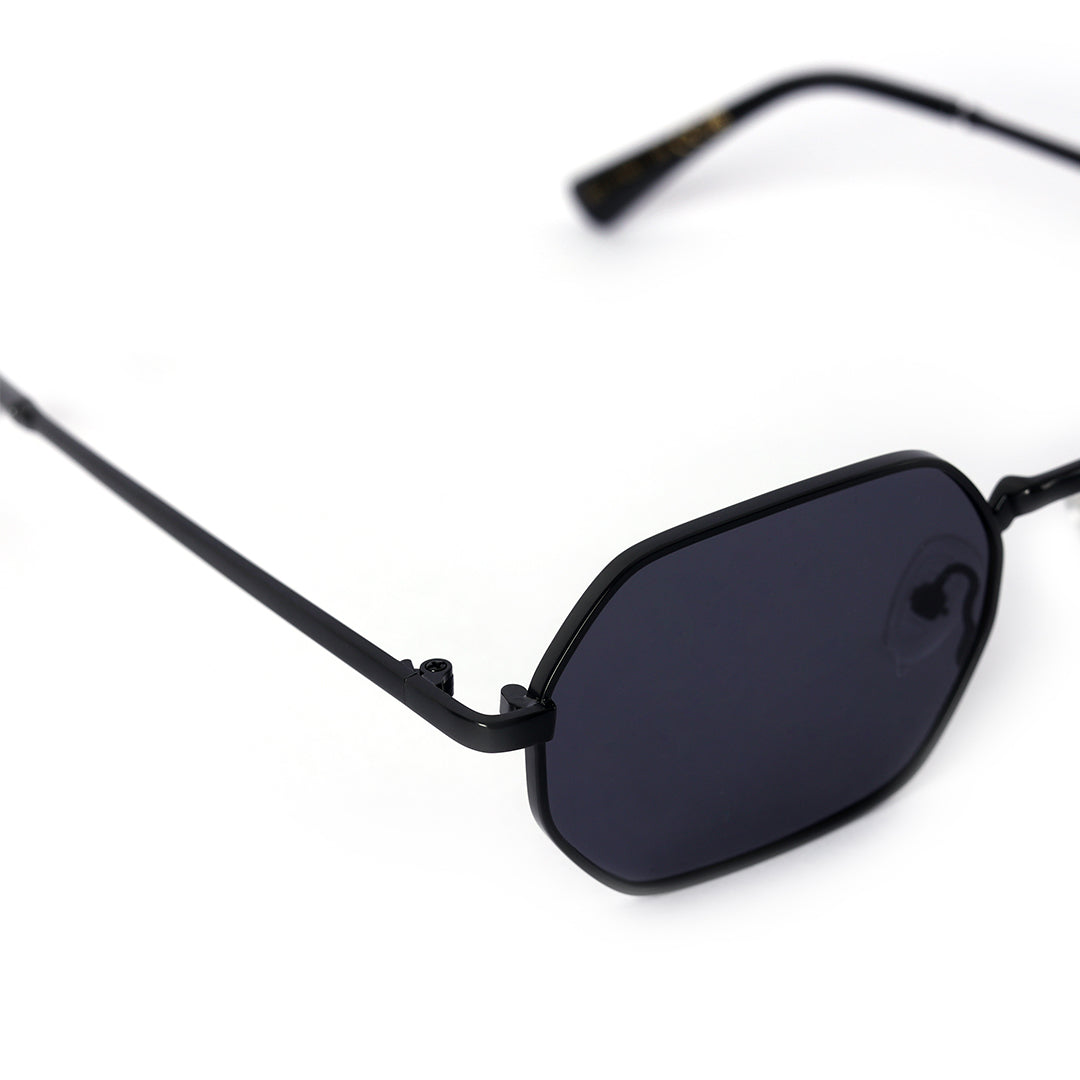 Spectrum Geometric Black Sunglasses | UV400 | Men & Women