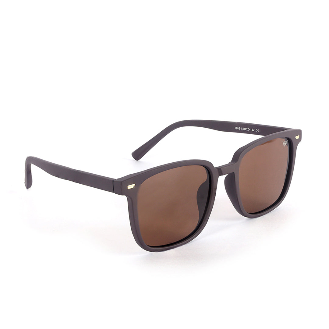 Orbit Matte Brown Square Sunglasses | UV400 | Men & Women