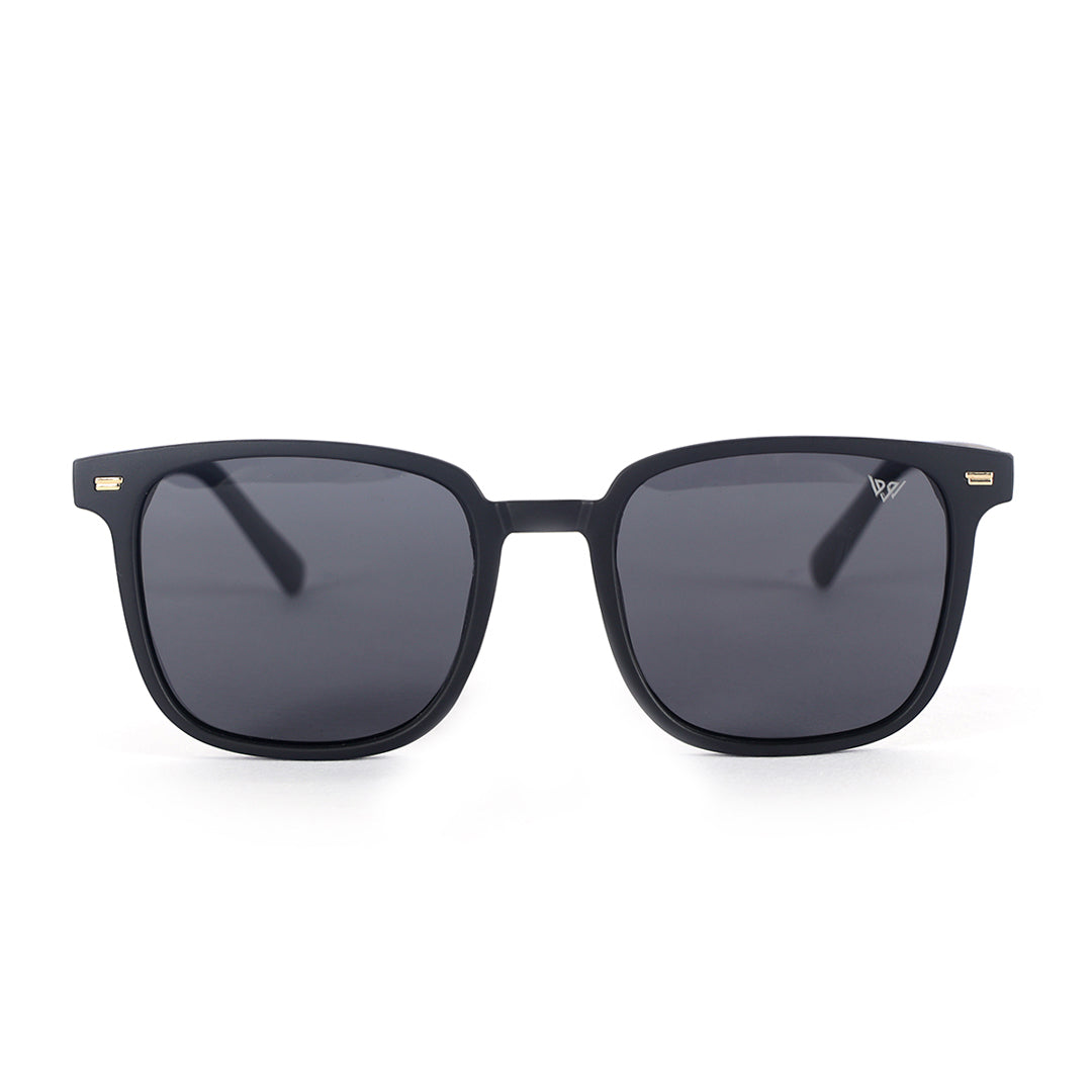 Orbit Matte Black Square Sunglasses | UV400 | Men & Women