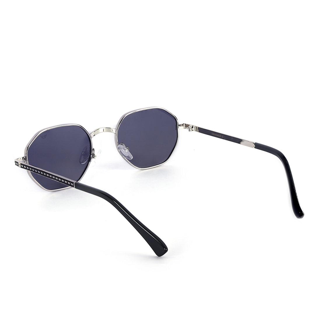 Striker Silver Gradient Octagon Sunglasses | UV400 | Men & Women