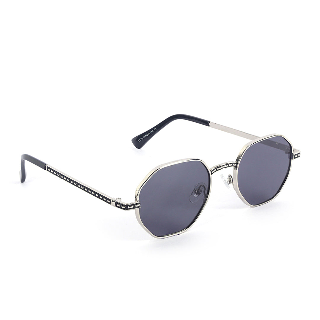 Striker Silver Gradient Octagon Sunglasses | UV400 | Men & Women