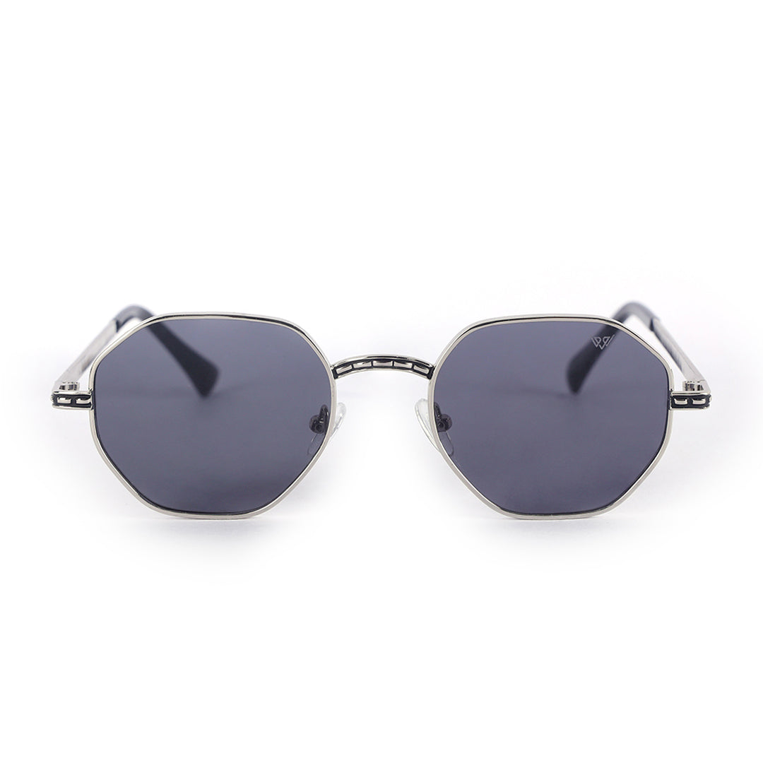 Striker Silver Gradient Octagon Sunglasses | UV400 | Men & Women