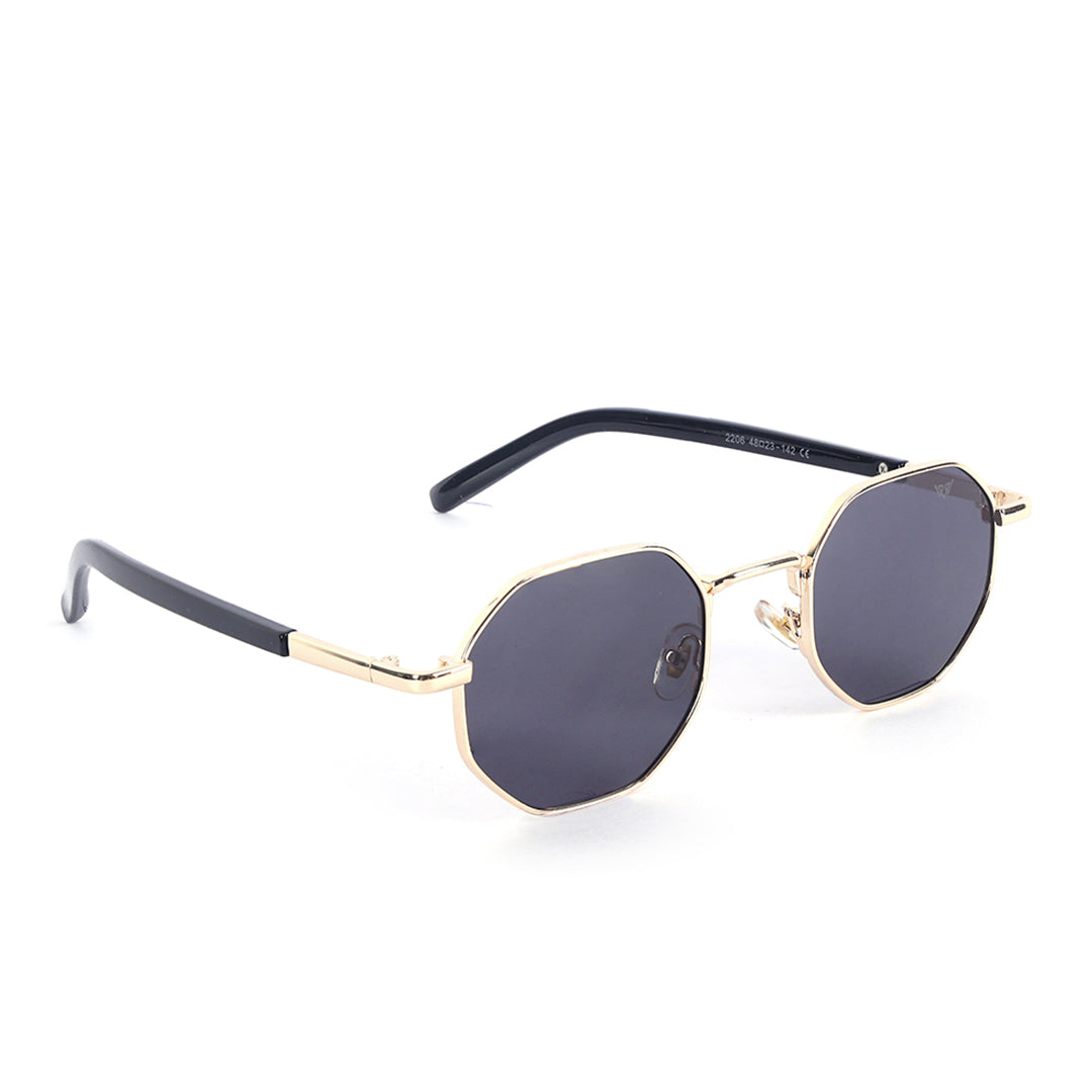 Cosmos Gold Geometric Octagon Sunglasses | UV400 | Men & Women