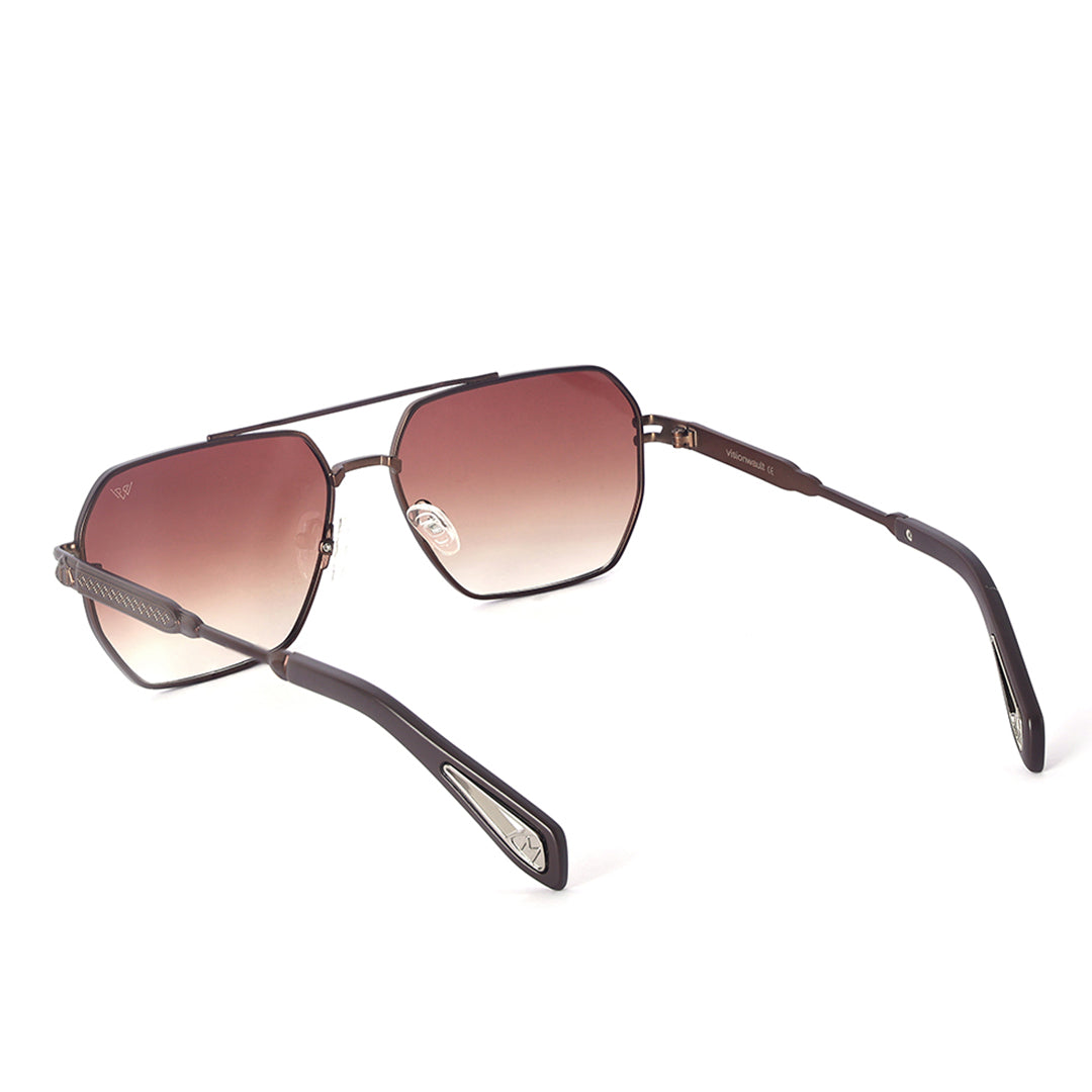 Magnum Matte Brown Modern Squared Sunglasses  | UV400 | Men & Women
