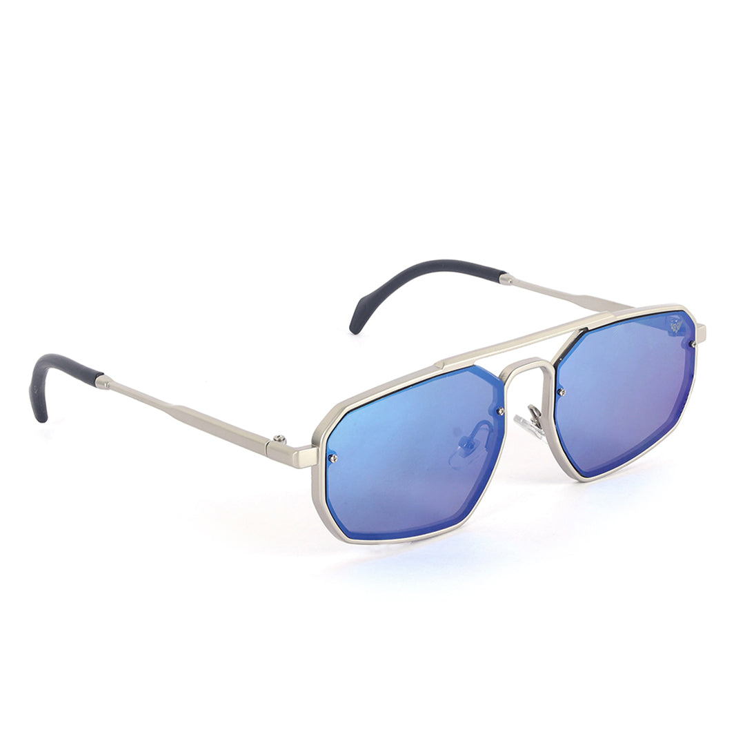 Vintage Silver Blue Sunglasses | UV400 | Men & Women