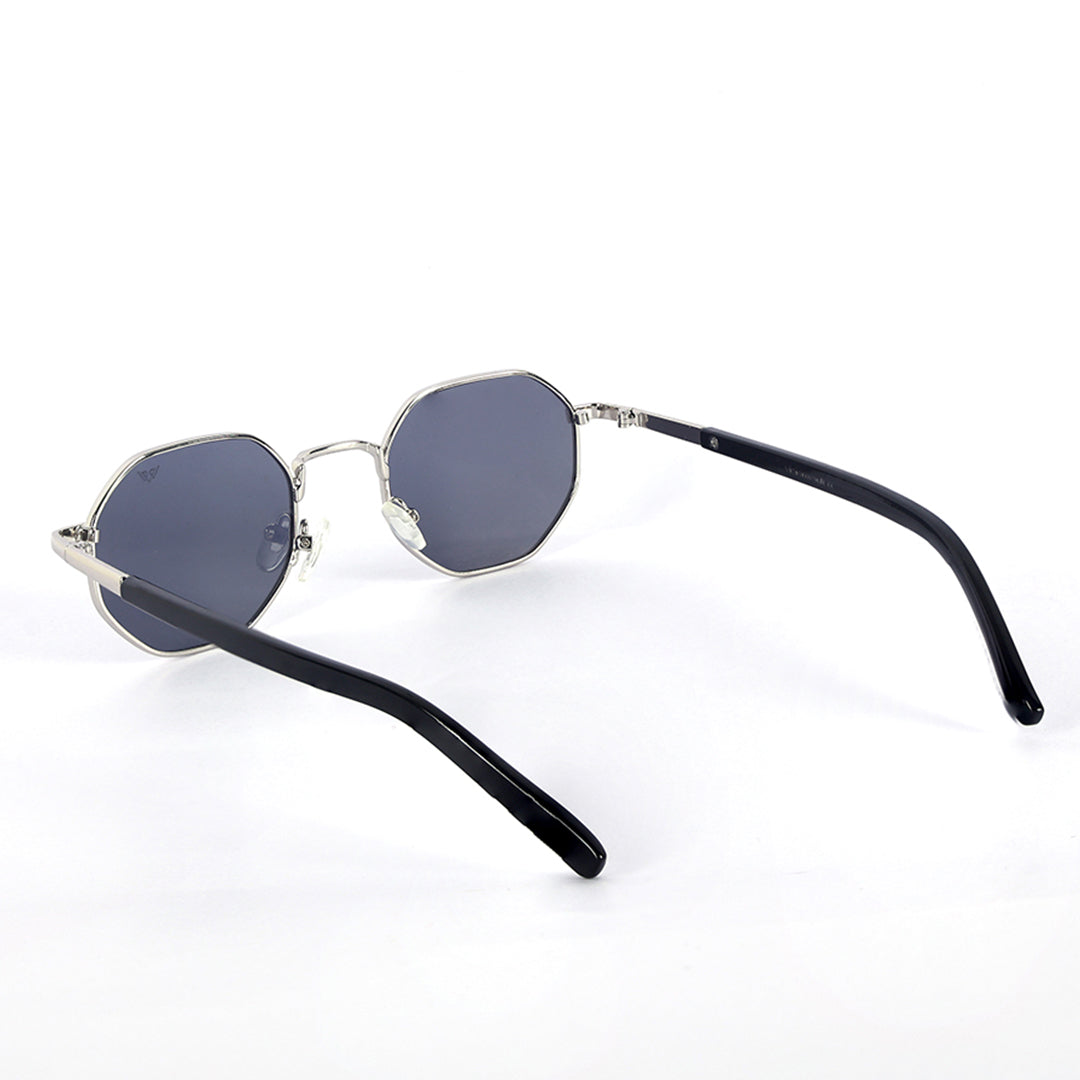 Cosmos Silver Geometric Octagon Sunglasses | UV400 | Men & Women