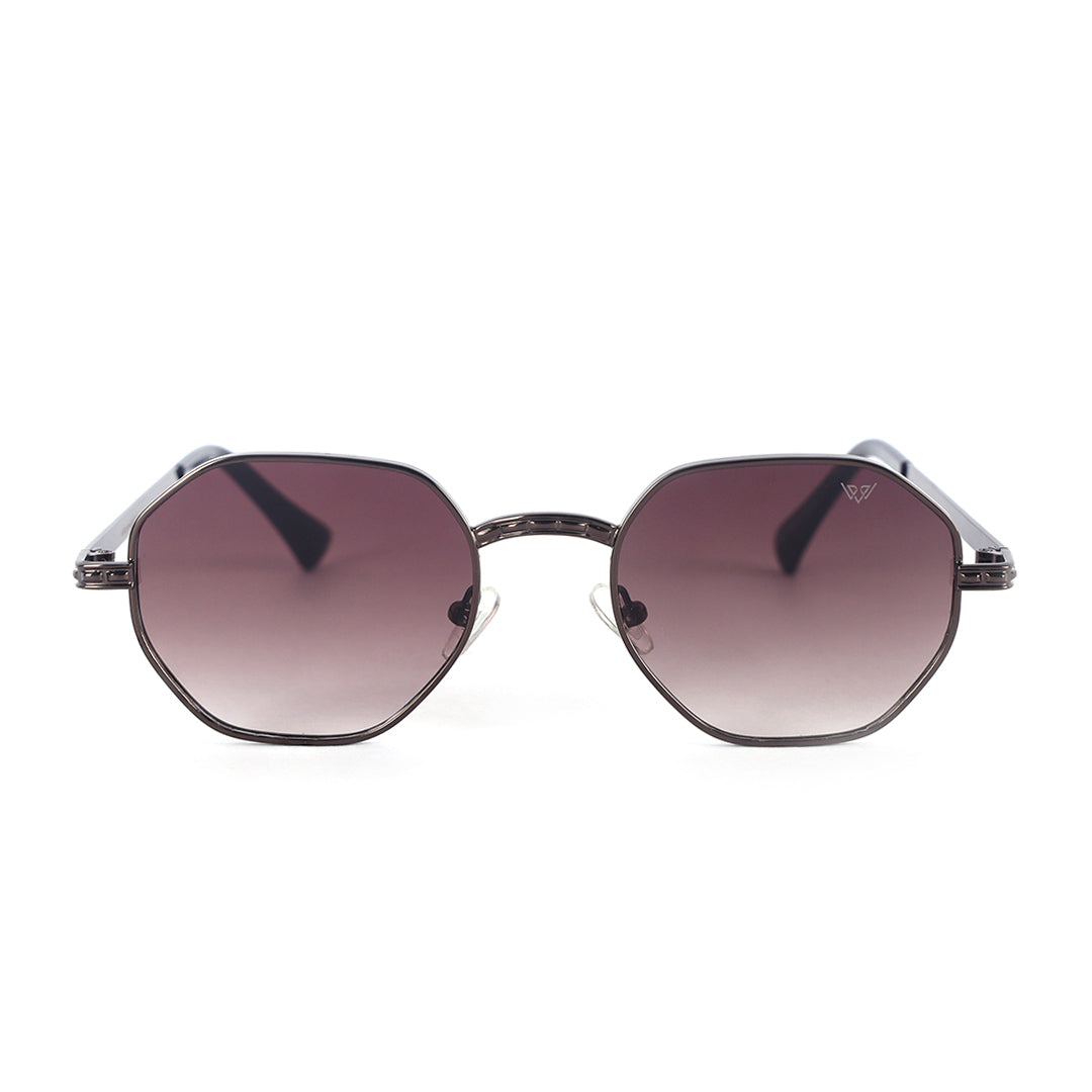 Striker Brown Gradient Octagon Sunglasses | UV400 | Men & Women