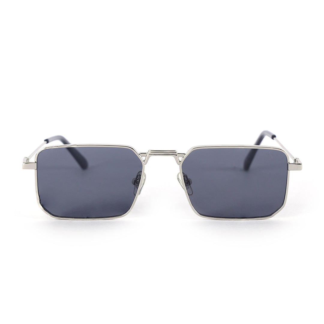 Dominator Classic Silver Geometric Sunglasses | UV400 | Men & Women