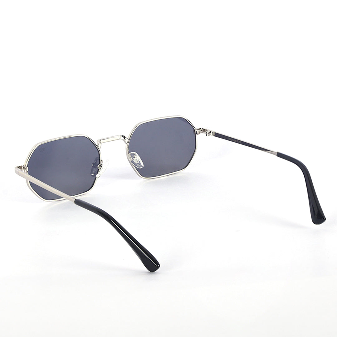 Polaris Silver Rim Square Sunglasses | UV400 | Men & Women