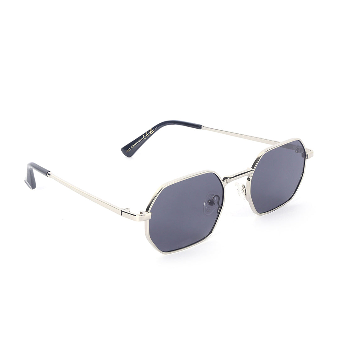 Spectrum Geometric Silver Sunglasses | UV400 | Men & Women