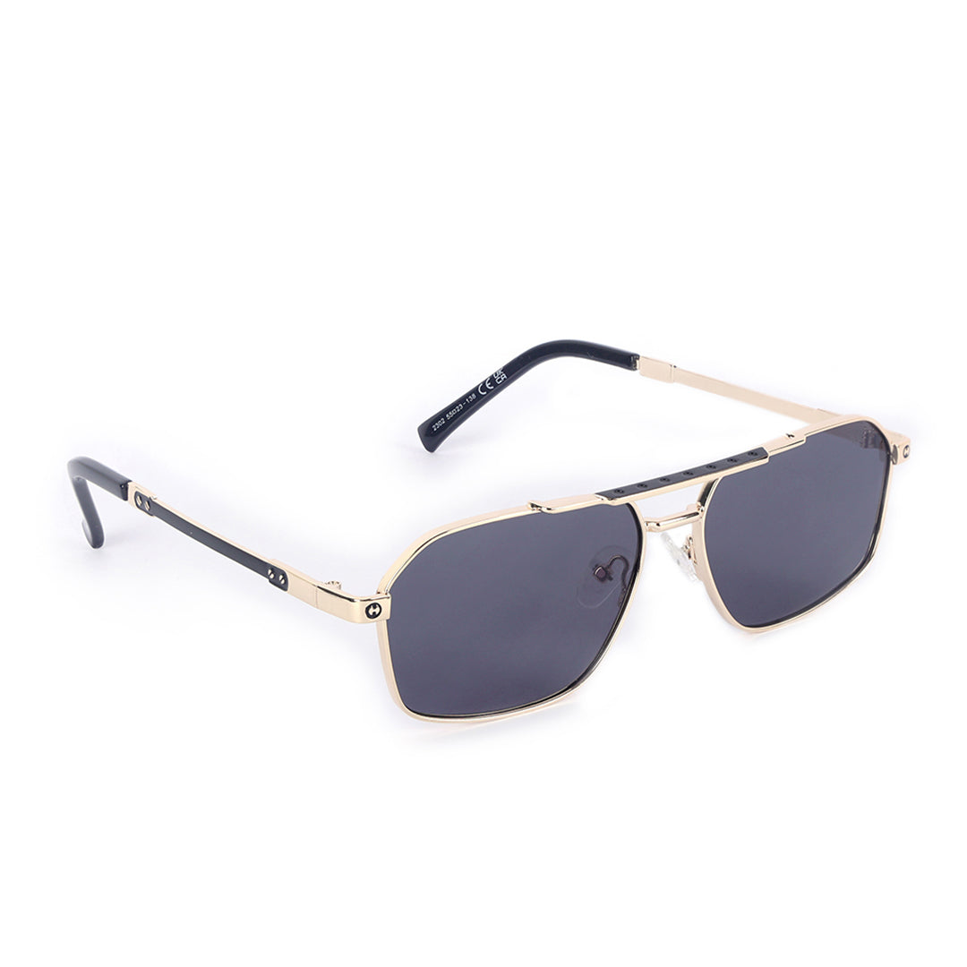 Venam Modern Squared Variant Gold Sunglasses | UV400 | Men & Women