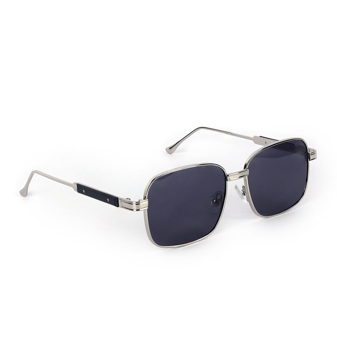 Polaris Silver Rim Square Sunglasses | UV400 | Men & Women