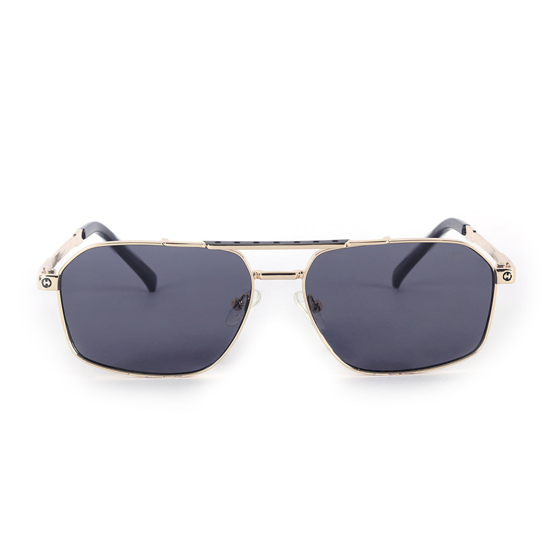 Venam Modern Squared Variant Gold Sunglasses | UV400 | Men & Women