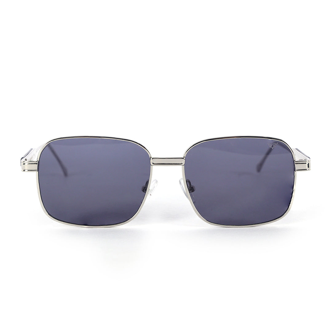 Polaris Silver Rim Square Sunglasses | UV400 | Men & Women
