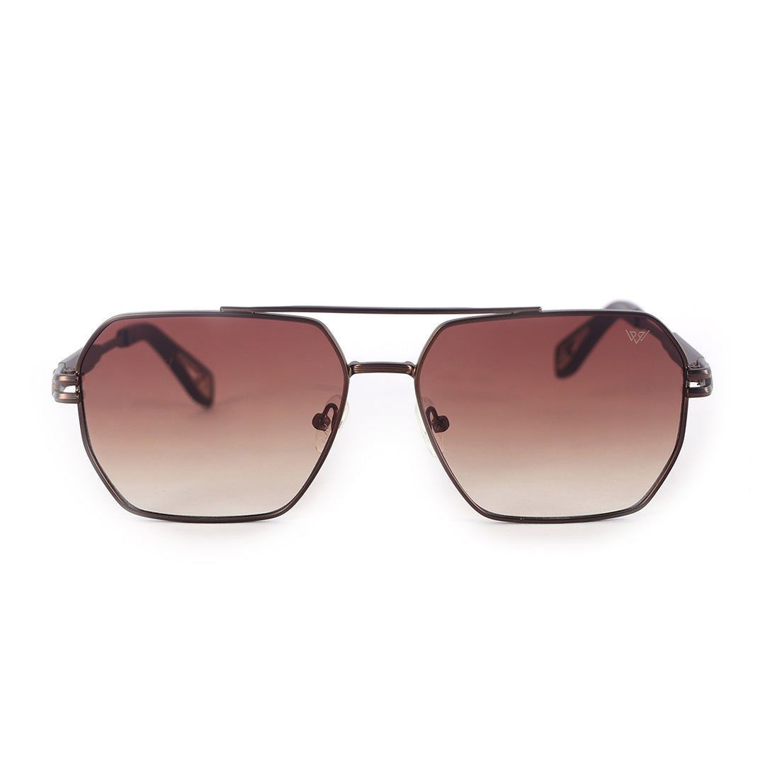 Magnum Matte Brown Modern Squared Sunglasses  | UV400 | Men & Women