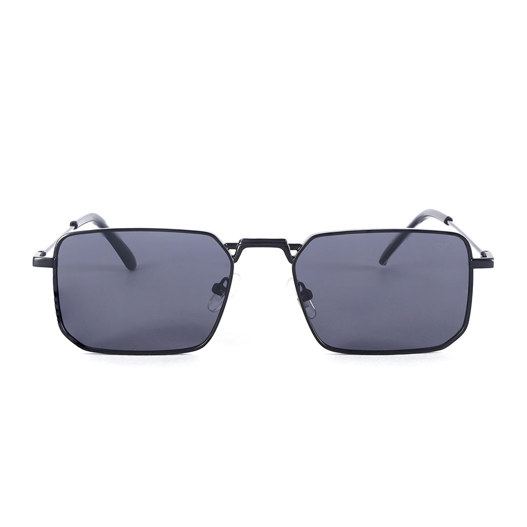 Dominator Classic Black Geometric Sunglasses | UV400 | Men & Women