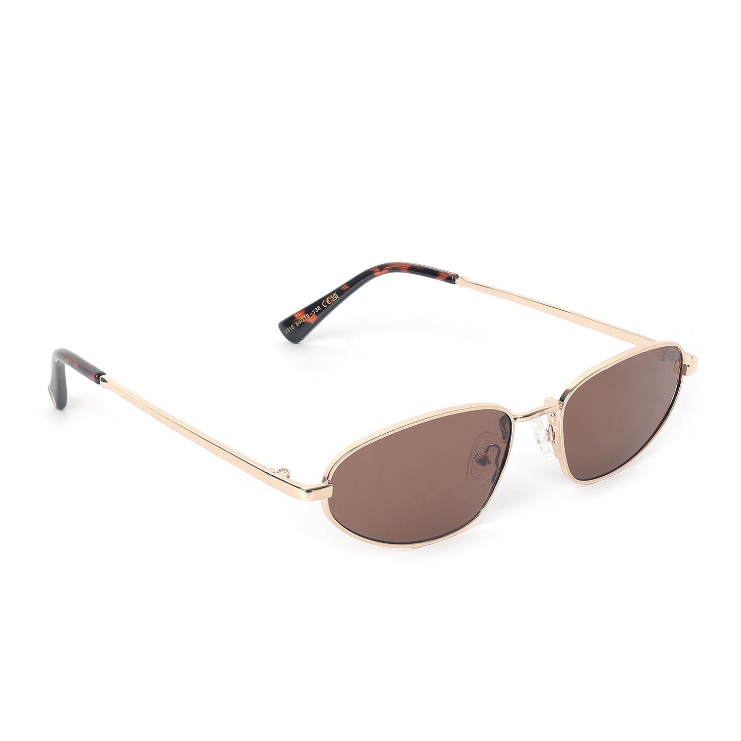 Cubix Modern Slim Brown Sunglasses | UV400 | Men & Women