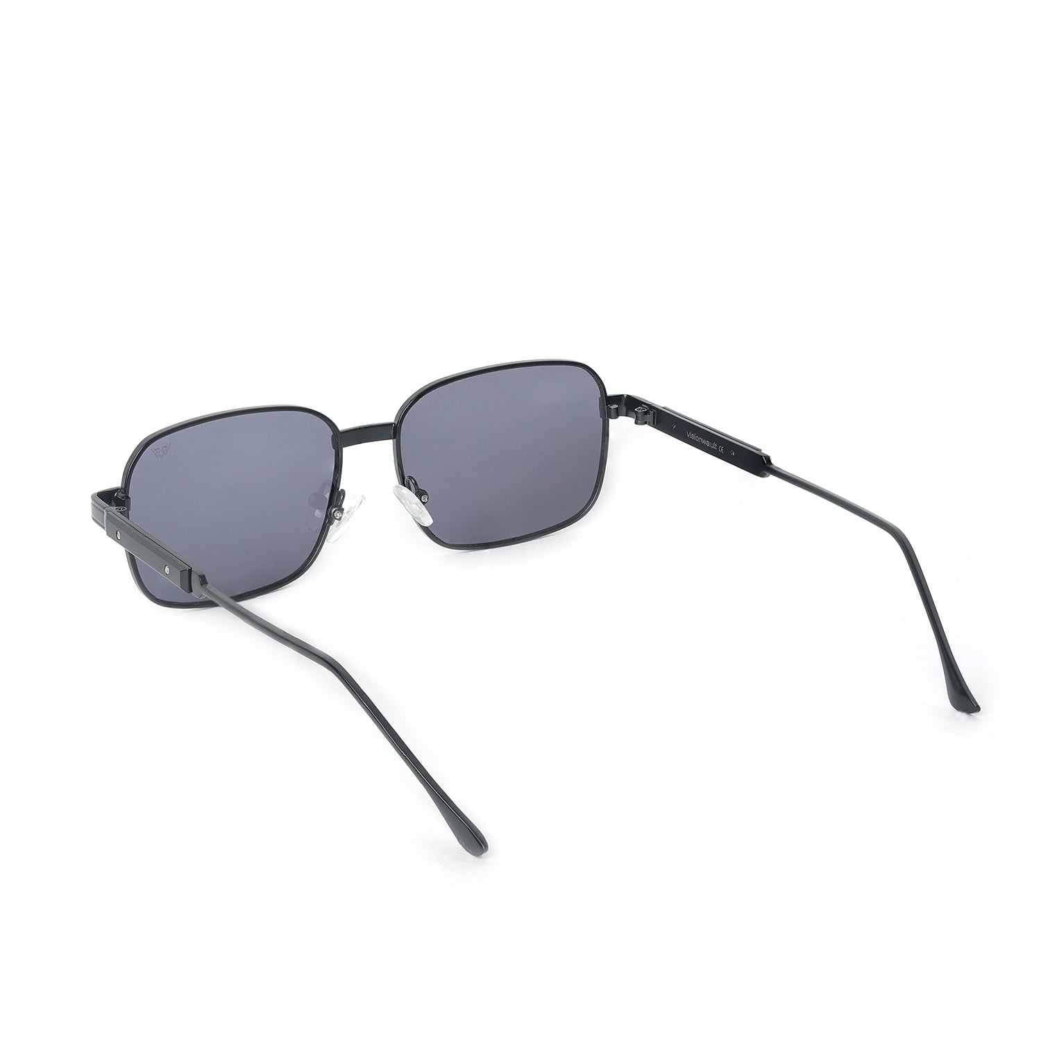 Polaris Black Rim Square Sunglasses | UV400 | Men & Women