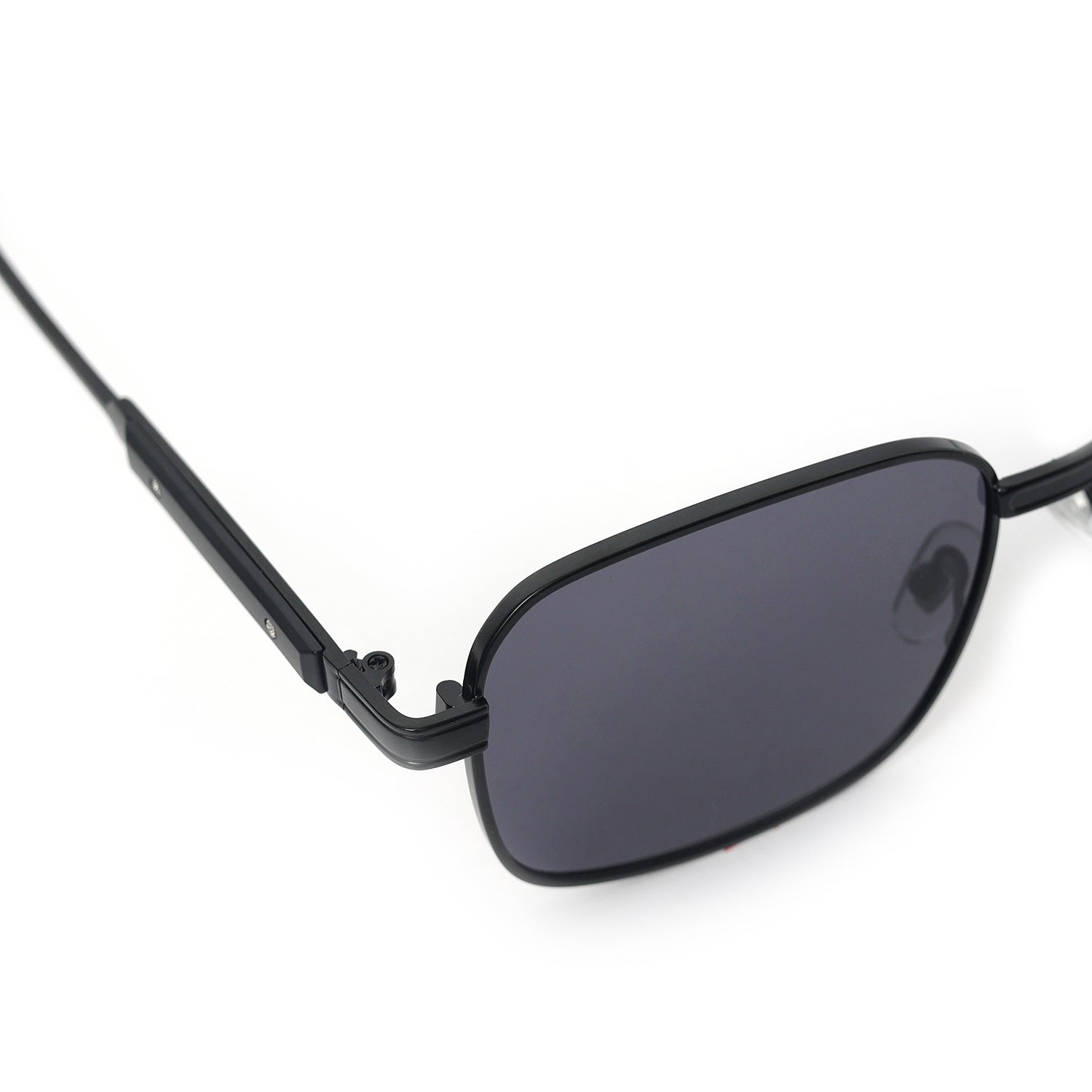 Polaris Black Rim Square Sunglasses | UV400 | Men & Women