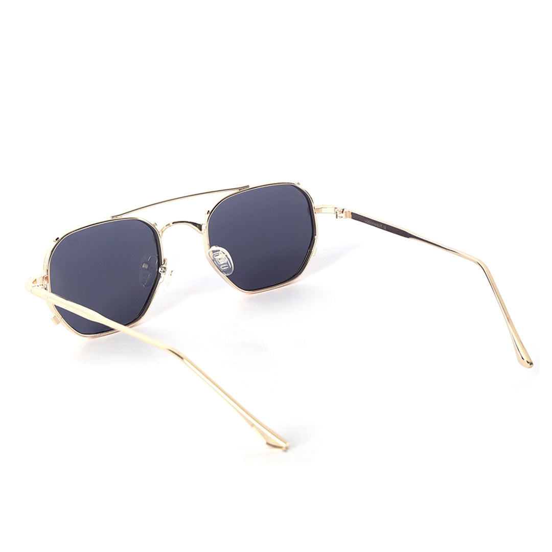 Warrior Premium Gold Sunglasses | UV400 | Men & Women